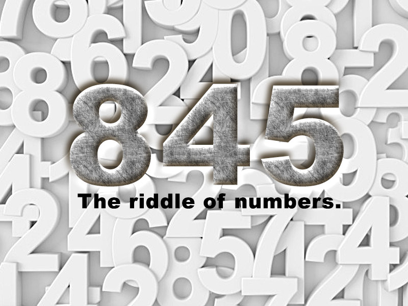 845 – The riddle of numbers.